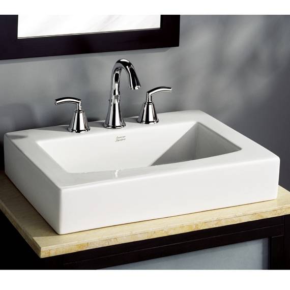 Boxe Above Counter Sink with 8-Inch Widespread